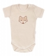 Mamatti Detské body kr. rukáv, Baby Fox - béžová, veľ. 86