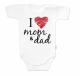 Body krátky rukáv Baby Nellys, I love mom & dad, unisex, veľ. 62