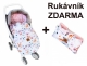 Detský fusak maxi PREMIUM Srnka 110x50cm + rukávník zadarmo